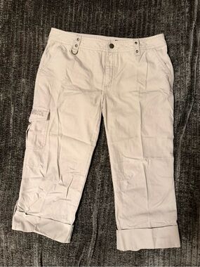 Harley Davidson, authentic Light Beige Cargo Capri Pants